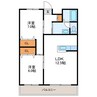 レジデンス14 2LDKの間取り