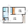 ディスティニーⅡ 1LDKの間取り