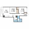 パシフィック北大前 2DKの間取り