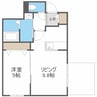 仮)プレスタ北10東11MS 1LDKの間取り
