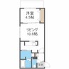 仮)プレスタ北10東11MS 1LDKの間取り