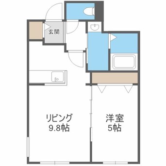 間取図 仮）プレスタ北10東1MS