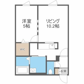 間取図 仮）プレスタ北10東1MS