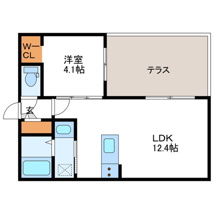 間取図 仮)N27W3 MS