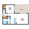 仮)N27W3 MS 1LDKの間取り