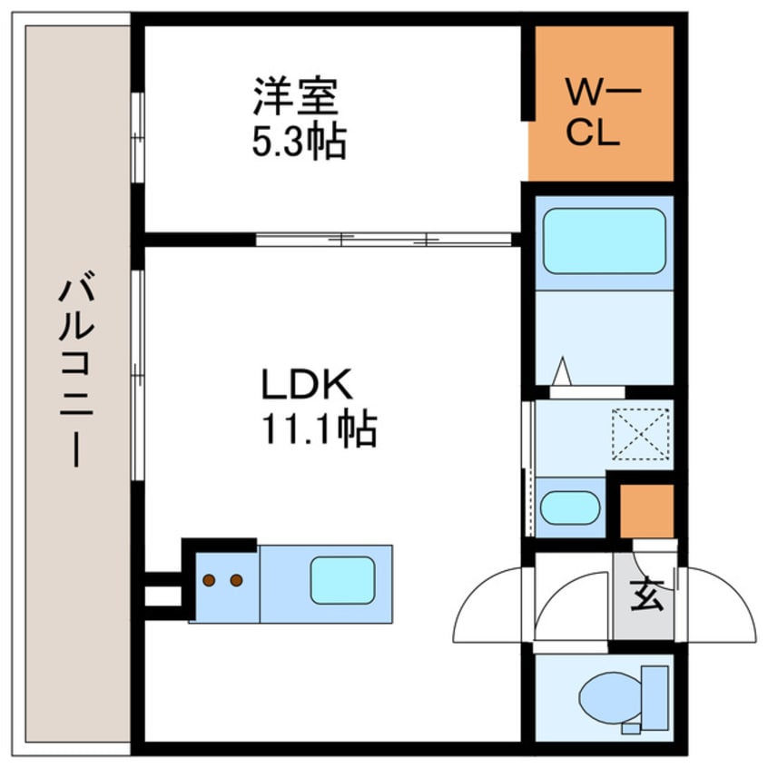 間取図 仮)N27W3 MS
