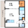 仮)N27W3 MS 1LDKの間取り