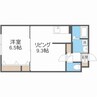 ステイブル 1LDKの間取り