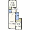 CUNA　N23　クーナN23 2LDKの間取り