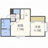 ハイム610 1LDKの間取り