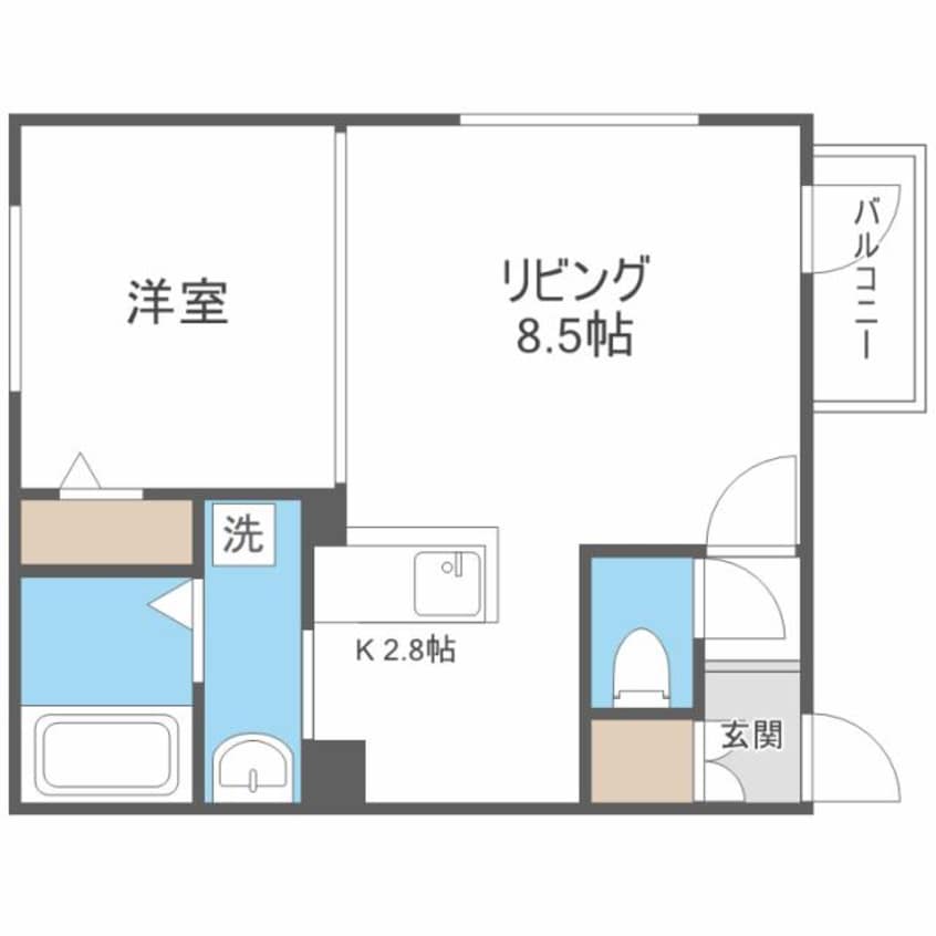 間取図 エルグランコート北36条