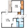 LIEN　N9　リアンN9 1LDKの間取り