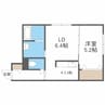グレイス スクエア 1LDKの間取り
