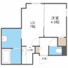 グレイス スクエア 1LDKの間取り