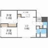 ブランシャールSAPPORO STATION WEST 2LDKの間取り