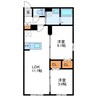 インフィニティN22E2 2LDKの間取り