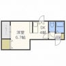 ツインビルいとう2号館 1DKの間取り