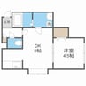 ポプライン南麻生 1DKの間取り