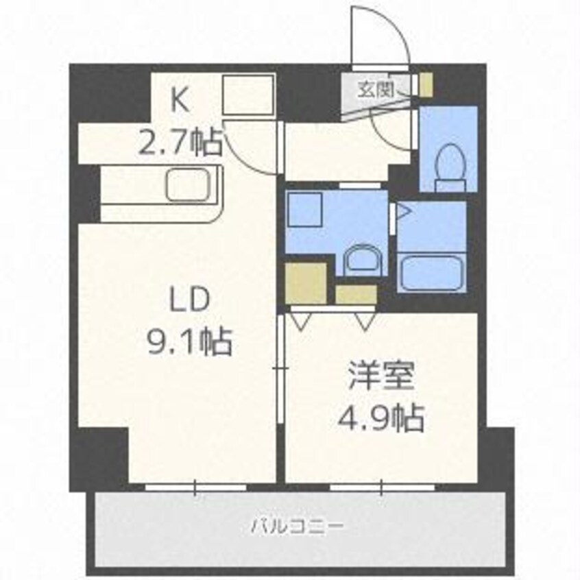 間取図 WEST１０　ウエスト10