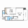ティアラＦＣサイド 1LDKの間取り