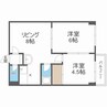 パークハイツ88 2LDKの間取り