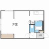 エスペラント 1Kの間取り