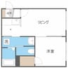 ブランノワール桑園 1LDKの間取り