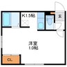 エルマーノN23 1Kの間取り