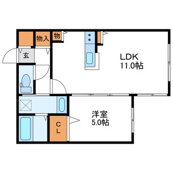 間取図 フランセレジデンシア　グレース南麻生
