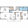 REGULUS桑園　レグルス桑園 3LDKの間取り