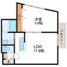 ANAX　NORD5　アナクスノルド5 1LDKの間取り