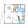 アルファスクエア北12西3 1LDKの間取り