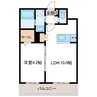 パルクヴィレN21 1LDKの間取り
