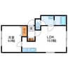 Louange ルワンジュ 1LDKの間取り