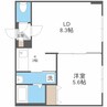 リージェントN札幌 1LDKの間取り