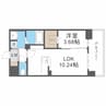 LIBTH桑園 1LDKの間取り