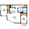 ARDER N11　アルディアＮ11 2LDKの間取り