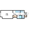藤井ビル北23条 1Kの間取り