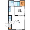 Livease N33　リヴィースN33 1LDKの間取り