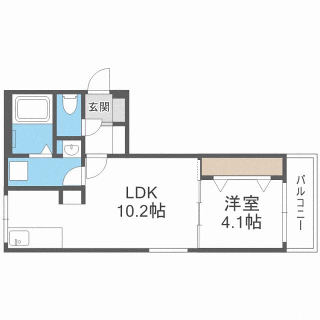 間取り図 サンスクリットレジデンス北大前