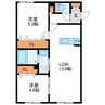 Lien北18　リアン北18 2LDKの間取り