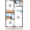 Lien北18　リアン北18 2LDKの間取り