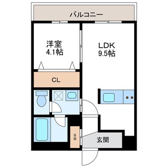 間取図 MAHALO　OHASHI　HOKUDAI　旧ヴェール北大
