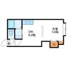 アルファルーセント 1DKの間取り