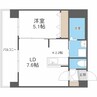 セブンスコートN14 1LDKの間取り