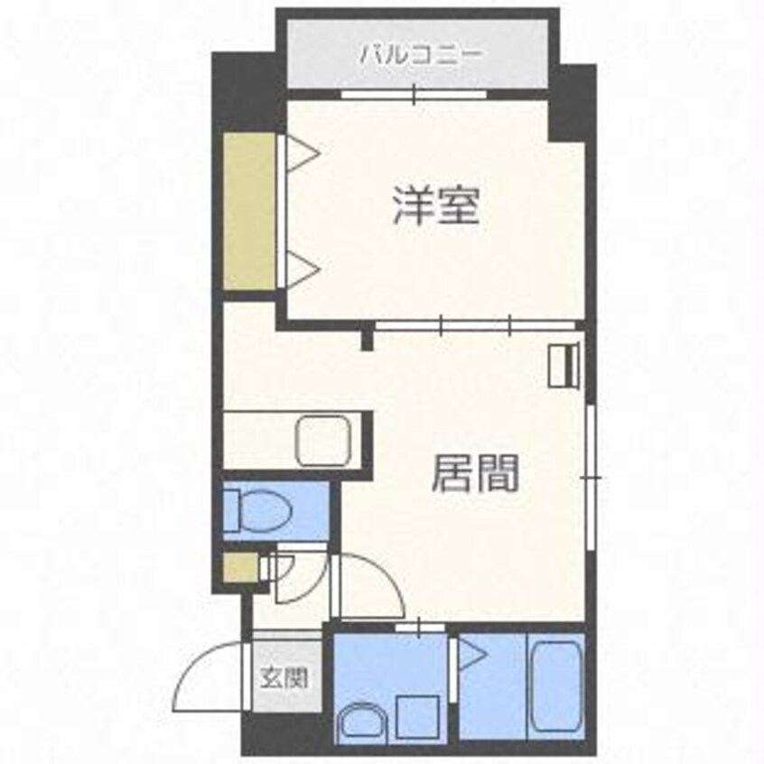 間取図 レジディア桑園