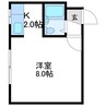 グリーンハイム 1Kの間取り