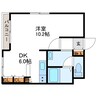 ストロール札幌 1DKの間取り