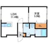 パールハイム桑園 1LDKの間取り