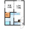 Casa Bianca札幌駅西口　カーサビアンカ 1LDKの間取り